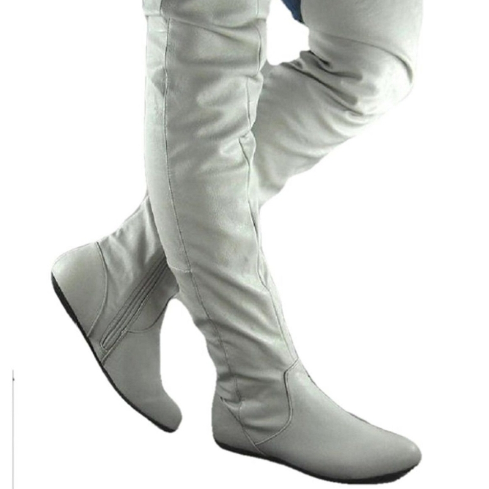 Qupid Over the Knee Tigh High Suade Boots